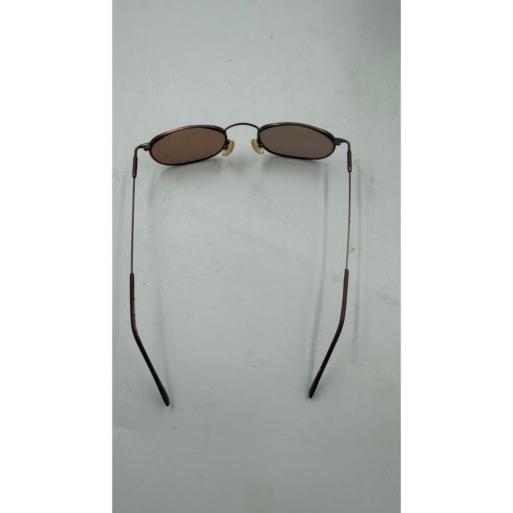 Vintage Enjoy Brown Copper Oval Sunglasses Glasses Frames Only - Picture 6 of 6